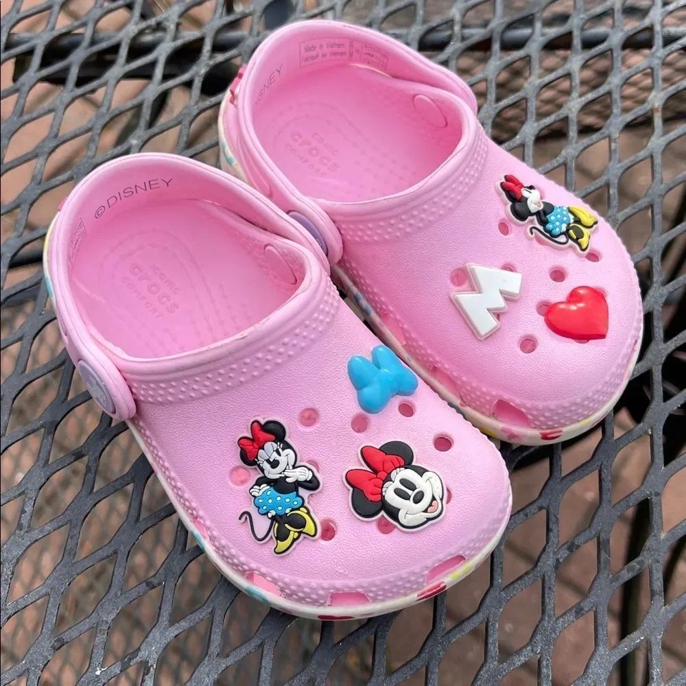 Crocs Kids' x Disney Minnie Mouse Classic Clogs Size 6 Style # 210894